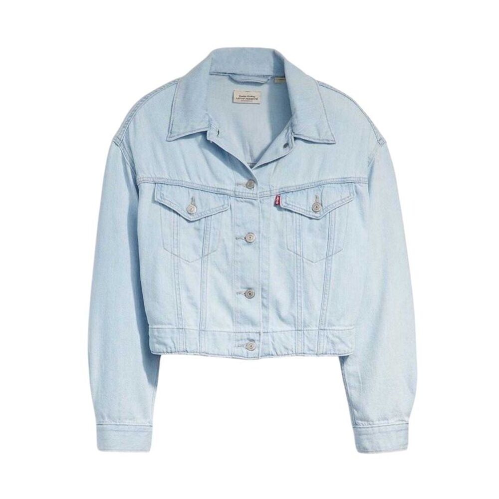 Levis Womens/Ladies Cotton Denim Trucker Jacket / Light Blue